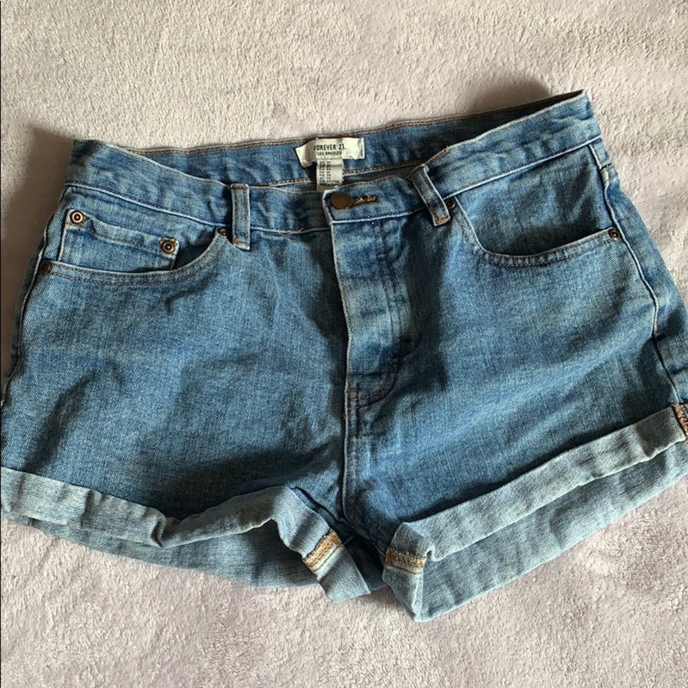 Forever 21 mom jean shorts
